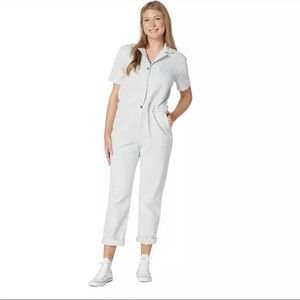 51. hunter and brown cotton jumpsuit m with tie